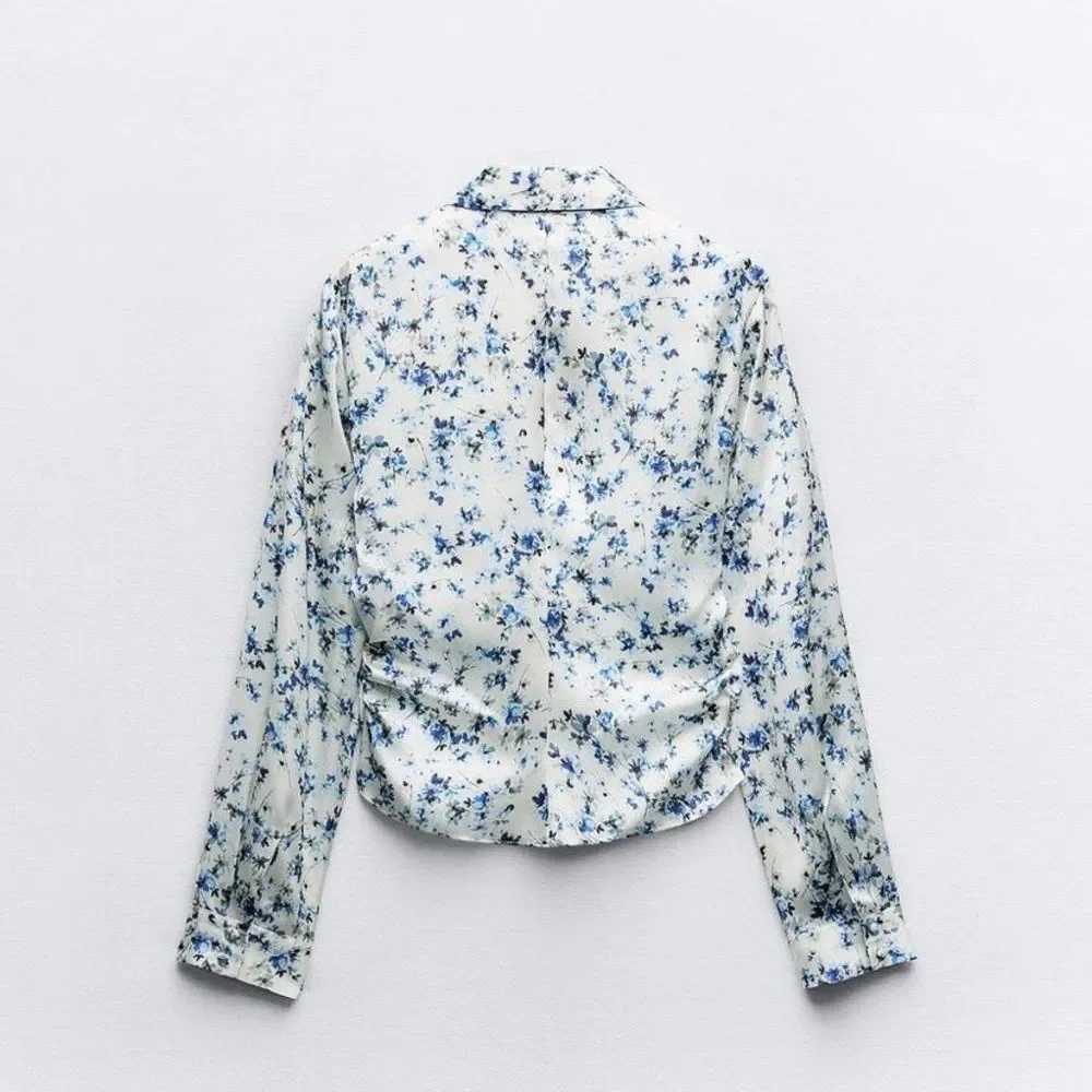 Zara‎ Floral Button-Up Blouse - Picture 3 of 5